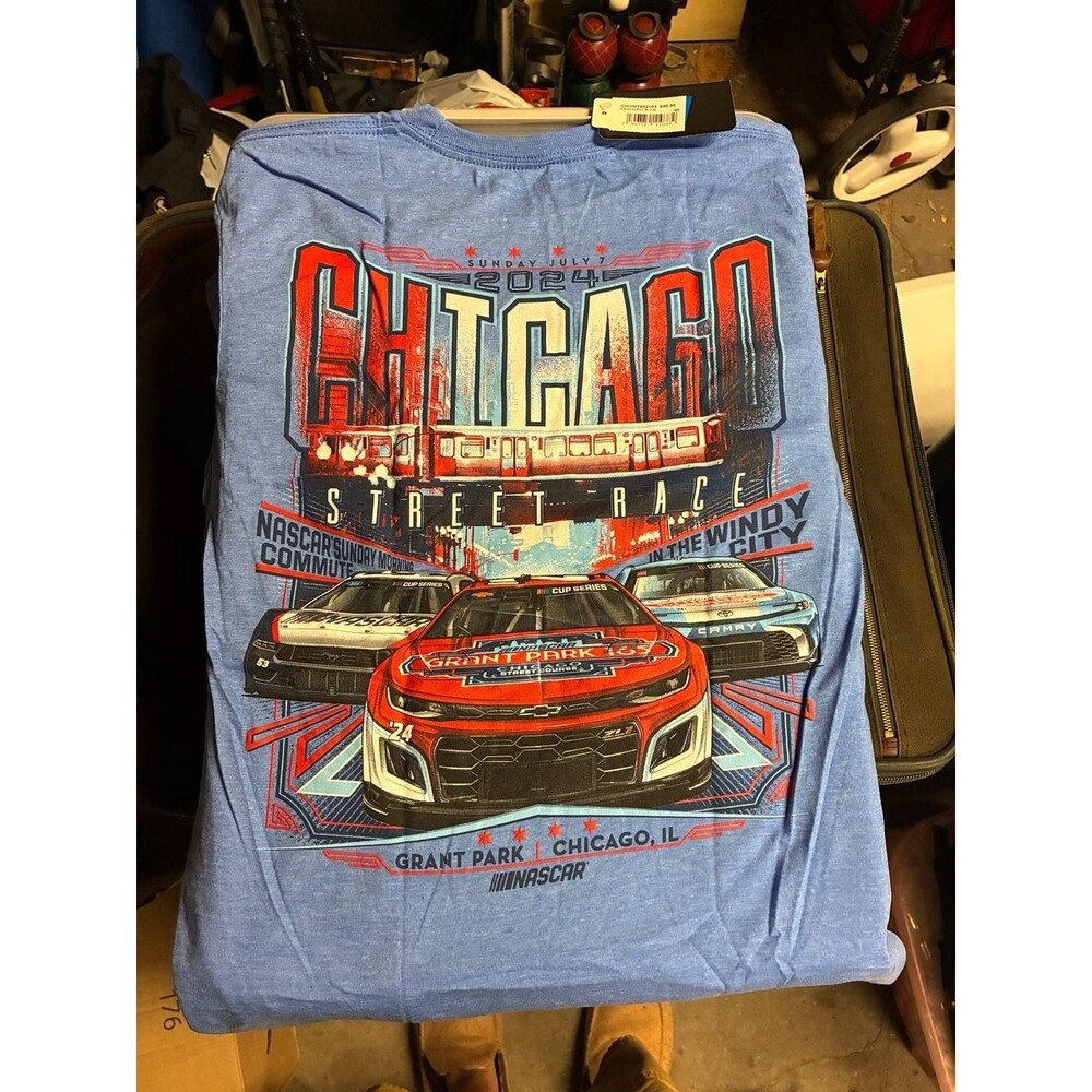 NASCAR 2024 Chicago Street Race Grant‎ Park 165 T-Shirt Size M